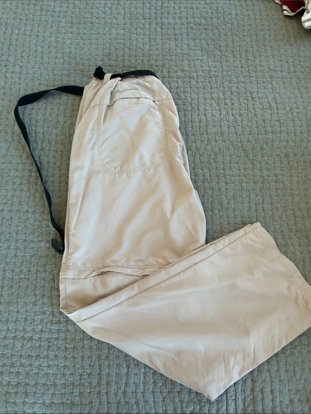 Koppen Beige Belted Zip Off Chinos